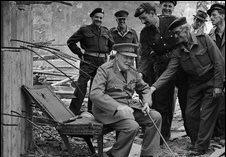 Черчилль посетил бункер Гитлера